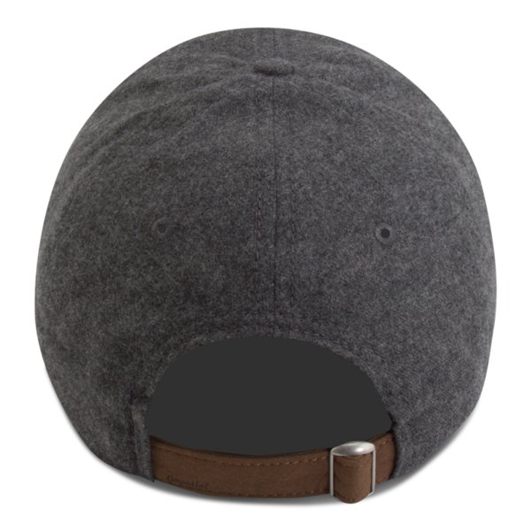 Men's Imperial Wool Flannel Hat, Bourbon Logo. Low-sweep profile 