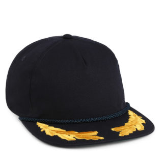 DNA005 The Skipper Navy Rope cap with scrambled eggs