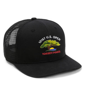 121st u.s. open torrey pines black meshback cap