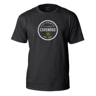coronado circle logo shirt in black