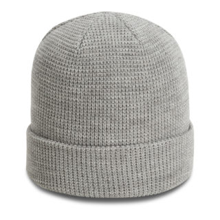 front light grey merino wool blend knit hat