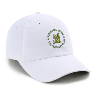 white performance cap with US Open 2022 embroidered logo