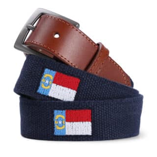 The North Carolina State Flag - Embroidered Imperial Belt